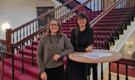 Pakarklytė and Chackevičiūtė attend the Arts Councils meeting in Glasgow