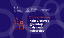 Kviečiame į tyrimo pristatymą: kaip Lietuvos gyventojai dalyvauja kultūroje?