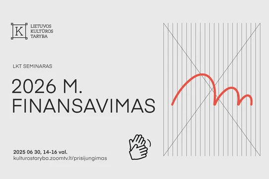 Lietuvos kultūros taryba skelbia 2026 m. konkursus