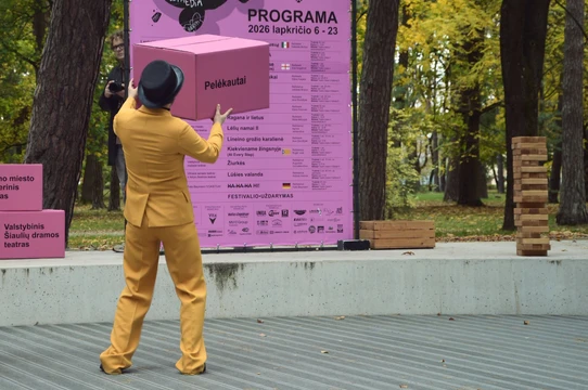 2026 m. festivalio COM•MEDIA programos pristatymas / Alytaus miesto teatro nuotr.